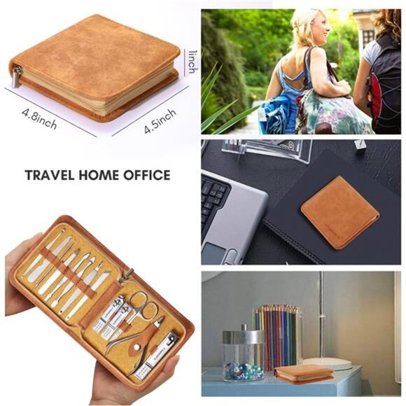 Manicure Set, Nail Professional Kit Manicure Kit Nail Clipper Set, 13PCS - Picture 2 of 7